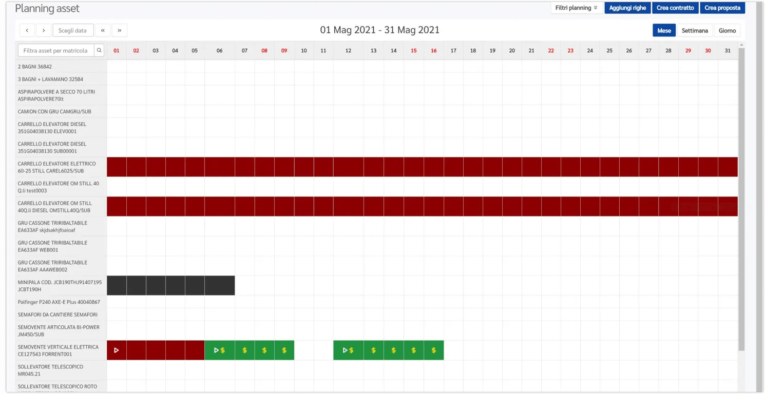 iNOLO – calendario e pianificazione noleggio