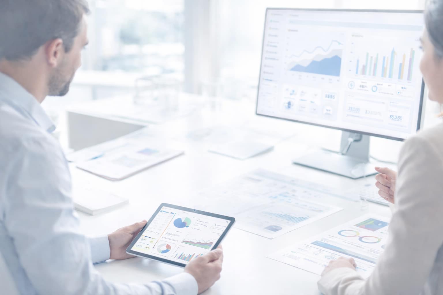Analisi dei dati in ufficio moderno