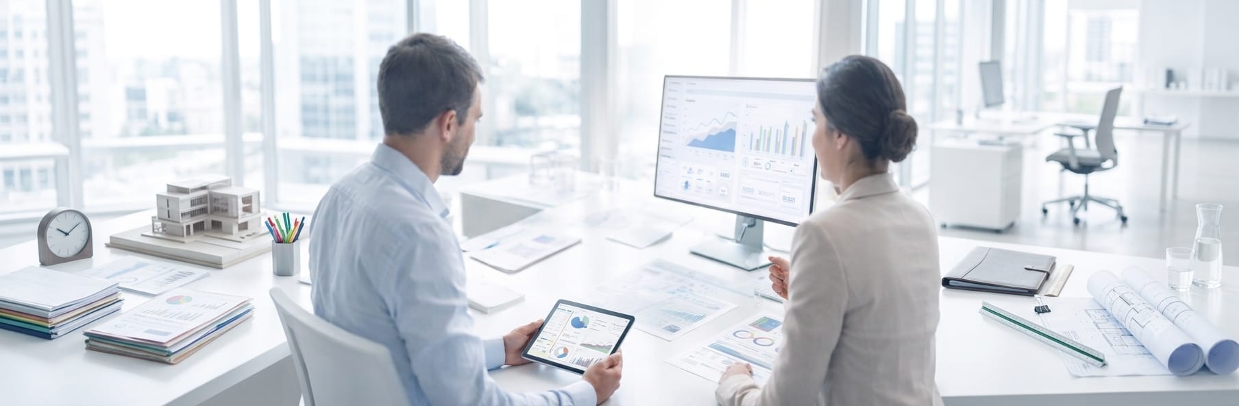 Analisi dei dati in ufficio moderno